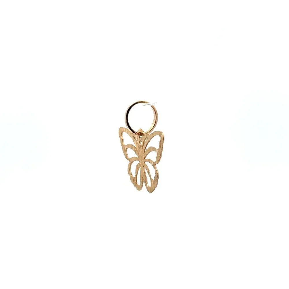 18K Gold Pendant Butterfly - Picture 3 of 12